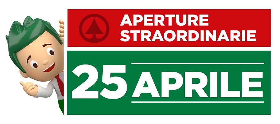 APERTURE STRAORDINARIE 25 APRILE 2026