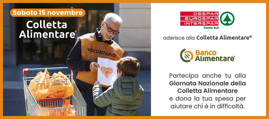 15 Novembre 2025: DESPAR CENTRO SUD ADERISCE ALLA COLLETTA ALIMENTARE