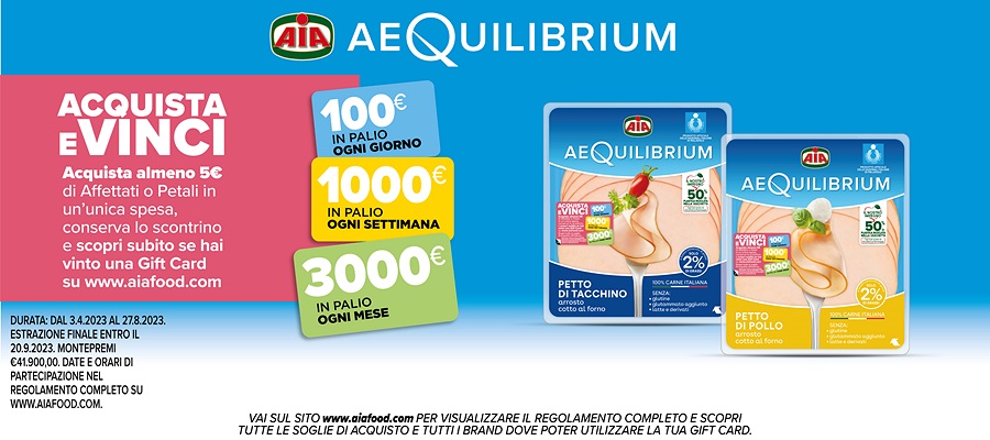 AIA AEQUILIBRIUM: ACQUISTA E VINCI AIA AEQUILIBRIUM: ACQUISTA E VINCI